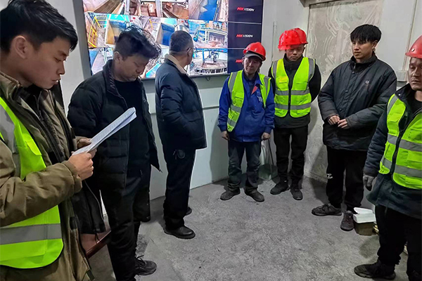 宁夏煤泥烘干机设备项目安全技能培训实拍现场