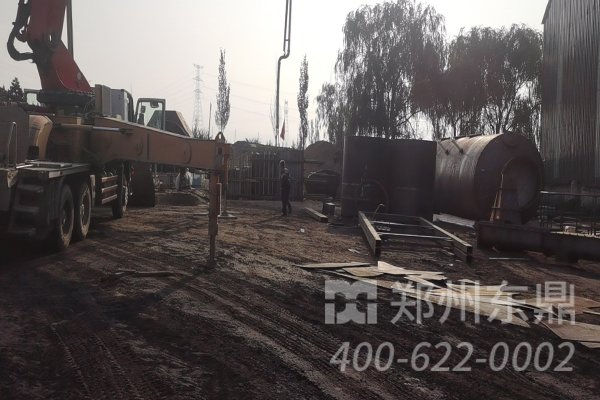 山西朔州煤泥烘干机设备安装现场
