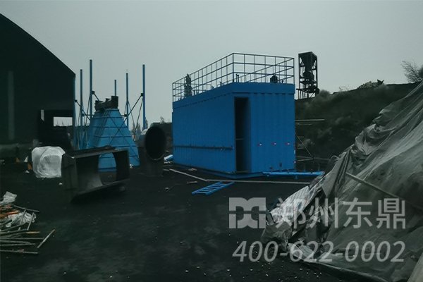 高产量煤泥烘干机设备安装现场