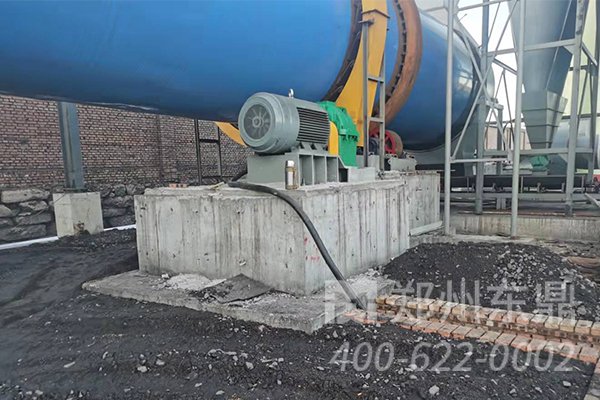 山西朔州大型煤泥烘干机运行生产现场