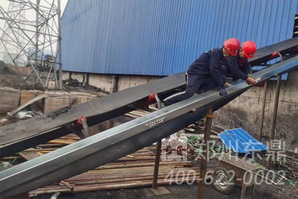 内蒙古煤泥烘干机项目安装现场实拍图