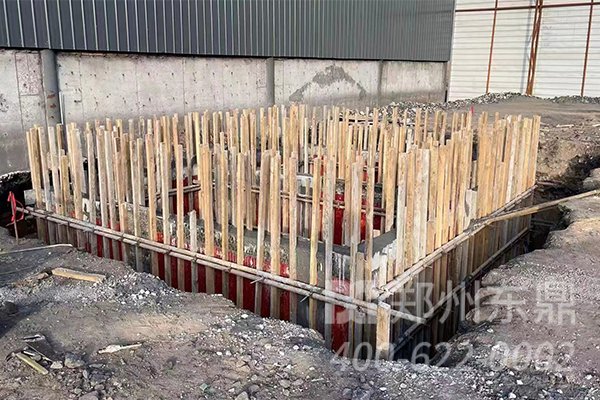 山西朔州煤泥烘干机项目基础建设现场实拍图